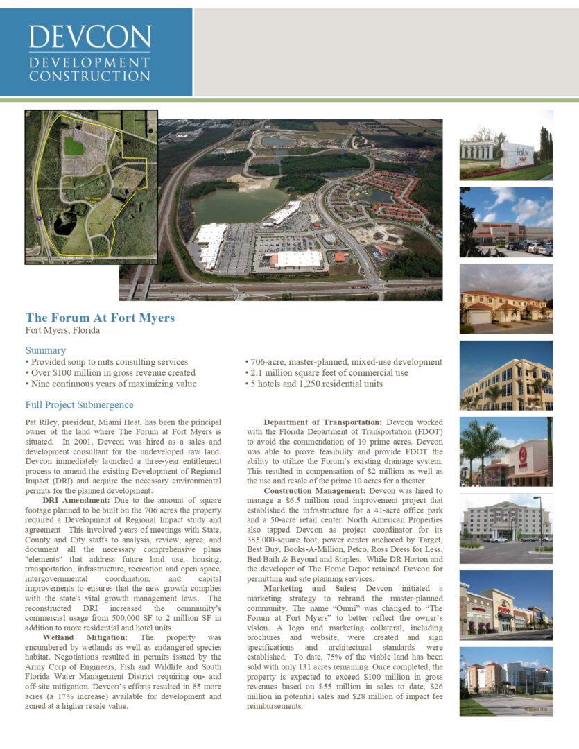 Master Plan Development